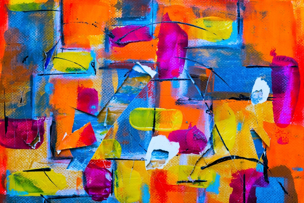 Image 1: Free colorful abstract painting image